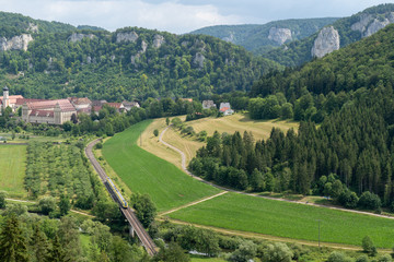Fototapeta na wymiar Donautal bei Beuron