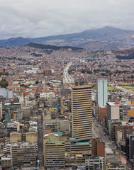 Fototapeta premium Vista panoramica de Bogota