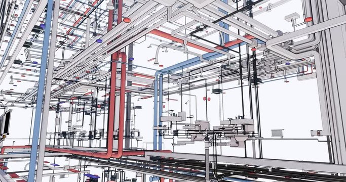 Computer design of utilities at BIM technology