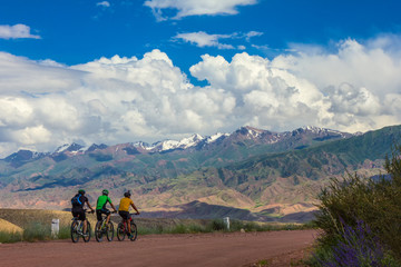 Bicycle tour through the beautiful places of Kyrgyzstan