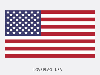 Love flag USA