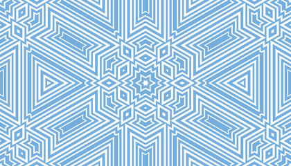 Abstract vector seamless pattern. Simple geometric shapes.
