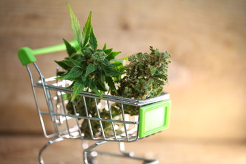 supermarket trolley marijuana medical cannabis  cbd