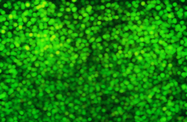 Abstract green winter bokeh defocused background