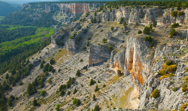 Mirador de La Galiana, Parque Natural del Ca&ntilde;&oacute;n del R&iacute;o Lobos, Soria, Castilla  y Le&oacute;n, Espa&ntilde;a