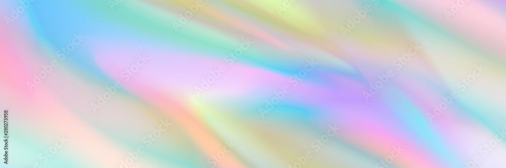 Poster horizontal abstract pastel holographic texture design for pattern and background