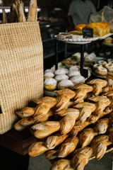 bread in a bakery
