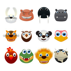 Cute animal icons