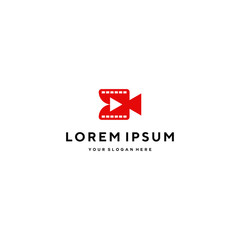 modern video play logo template