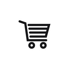 Shopping cart icon. Trolley icon,