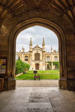 Corpus Christ College - looking in through the main gate