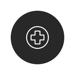 Medical cross vector icon