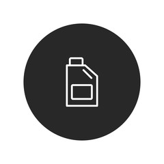 Oil jerrycan vector icon