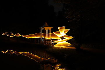 lantern in the night