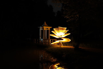 lantern in night
