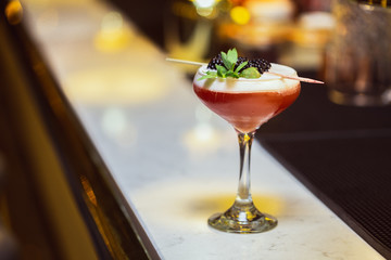 New trend of cocktails colorful taste and fashion