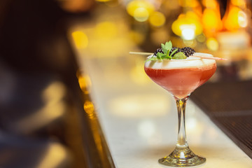 New trend of cocktails colorful taste and fashion