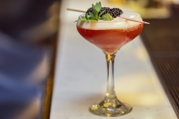 New trend of cocktails colorful taste and fashion