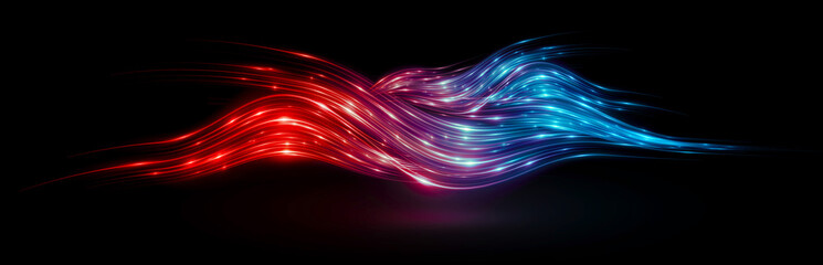 Abstract background. Beautiful light. Magic sparks. .Mystical shine streaks. Empty place. Glint cosmic rays. .Neon wind lines. Glow effect. Power energy. .Futuristic wave Flash. Glare splash..