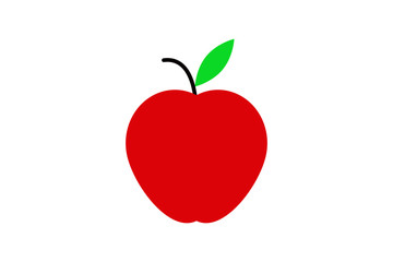 Red Apple - Flat design
