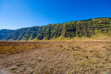 Mount Bromo volcano during sunrise, 2019 East Java, Indonesia