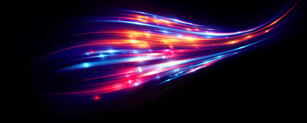 Abstract background. Beautiful light. Magic sparks. .Mystical shine streaks. Empty place. Glint cosmic rays. .Neon wind lines. Glow effect. Power energy. .Futuristic wave Flash. Glare splash..
