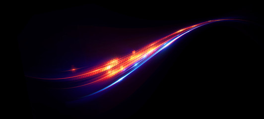 Abstract background. Beautiful light. Magic sparks. .Mystical shine streaks. Empty place. Glint cosmic rays. .Neon wind lines. Glow effect. Power energy. .Futuristic wave Flash. Glare splash..