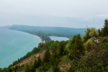 Lake Michigan view from the bluffs