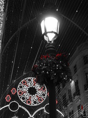 iluminacion nocturna navideña calle larios malaga