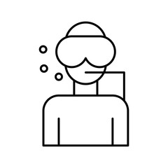 Scuba Diver icon for your project