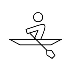 Rowing Person icon for your project