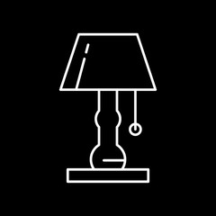 Table lamp icon for your project