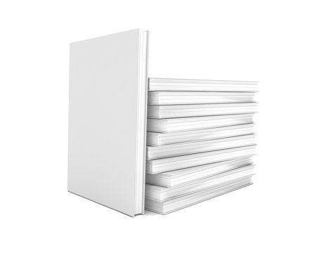3d Illustration - B&uuml;cherstapel - Freisteller