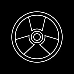 Fototapeta premium Radiation icon for your project