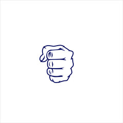 Hand  punch logo icon