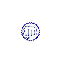 Hand  punch logo icon
