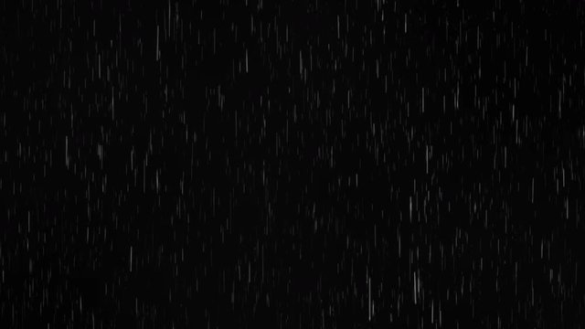 Rain on black background, realistic cgi. 