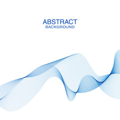 Abstract waves background, waved lines. Transparent lines