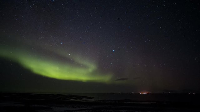 nightscape, night full of stars, autora borealis, nightsky of iceland