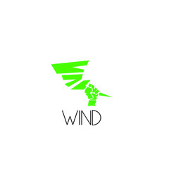 wind power logo icon