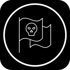  Pirate Flag icon for your project