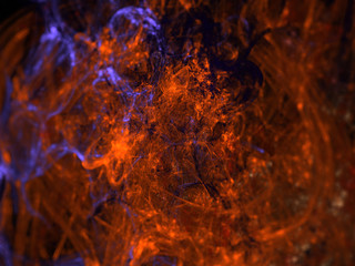 Abstract Background Image, Graphic Illustration Artistic Resource, Lines and Symmetrical Patterns, Glowing Neon Colors. Colorful Repeating Patterns, Modern Fractal Digital Art.