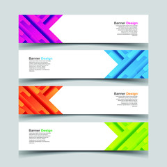 Fototapeta premium Vector Abstract design banner web template