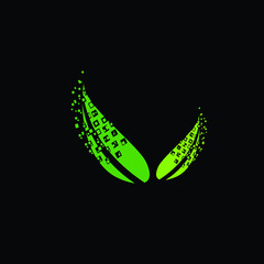 leaf logo icon for farm industry