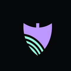 leaf logo icon for farm industry