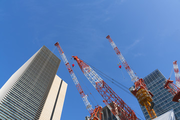 高層ビル工事　現場イメージ　東京 © oka