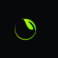 leaf logo icon for farm industry