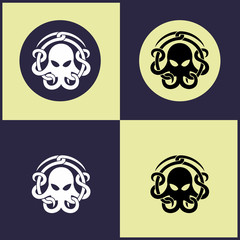 Octopus icon, octopus logo design concept, vector image.