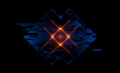 Led Light. Abstract effect. Future tech. Glare cubes. Digital cpu signal. .Shine grid. Modern big data. Neon flare. Quantum computer net system. .Magic code. Grid HUD lines. Web device. Blocks system.