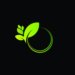 leaf logo icon for farm industry